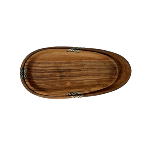 Elliptical olive wood tray set-Artisan Traders-african,fairtrade,handcarved,handcrafted,handmade,kenya,natural,olive wood,wood