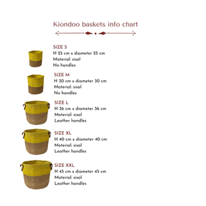 Kiondoo basket Duo Natural/Beige-Artisan Traders-african,african basket,basket,fairtrade,handcrafted,handmade,kenya,kiondo,kiondoo,natural,sisal