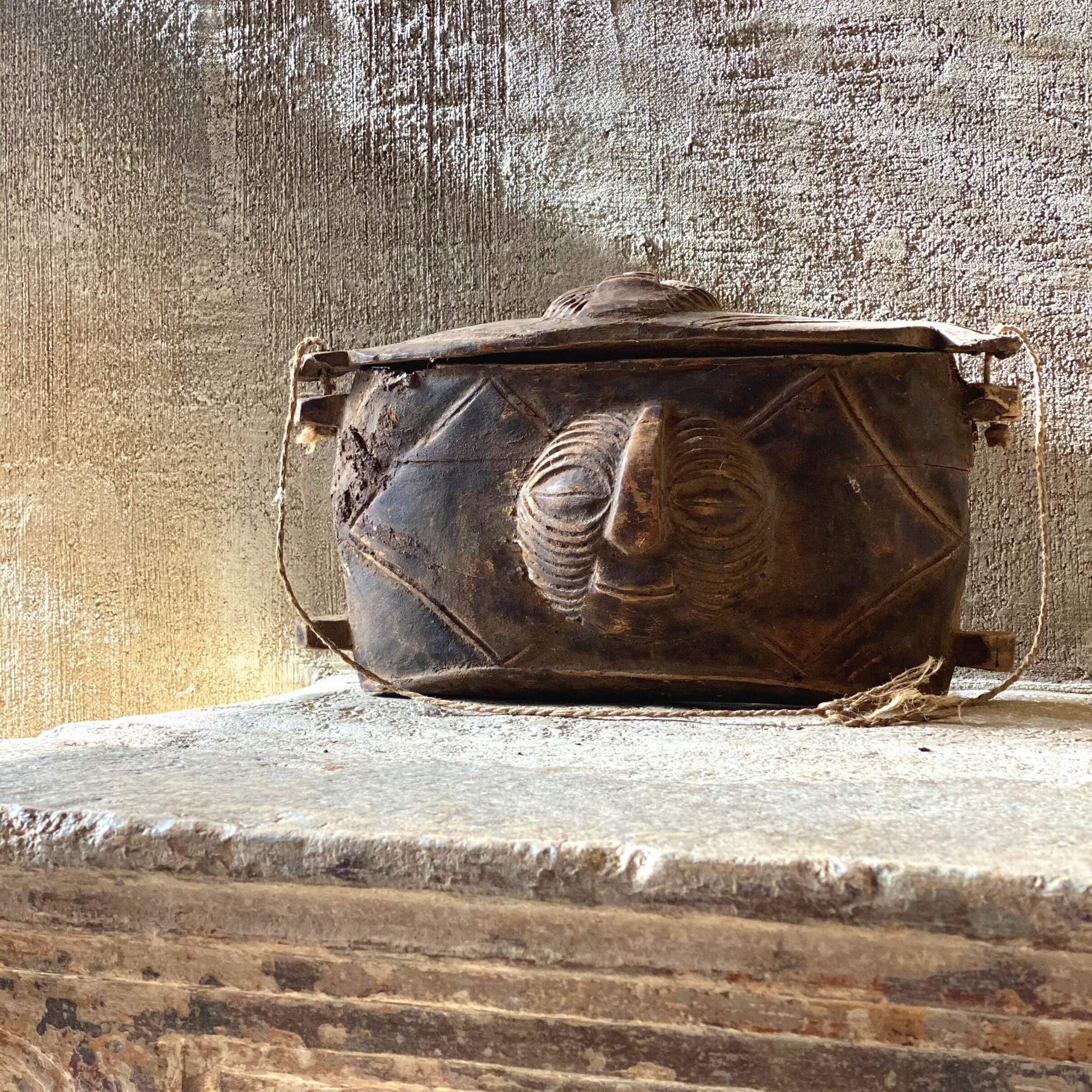 Wooden carved container-Artisan Traders-african,antique,fairtrade,handcarved,handcrafted,handmade,natural,wood