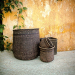 Load image into Gallery viewer, Iringa basket Black-Artisan Traders-african,african basket,basket,fairtrade,handcrafted,iringa,natural

