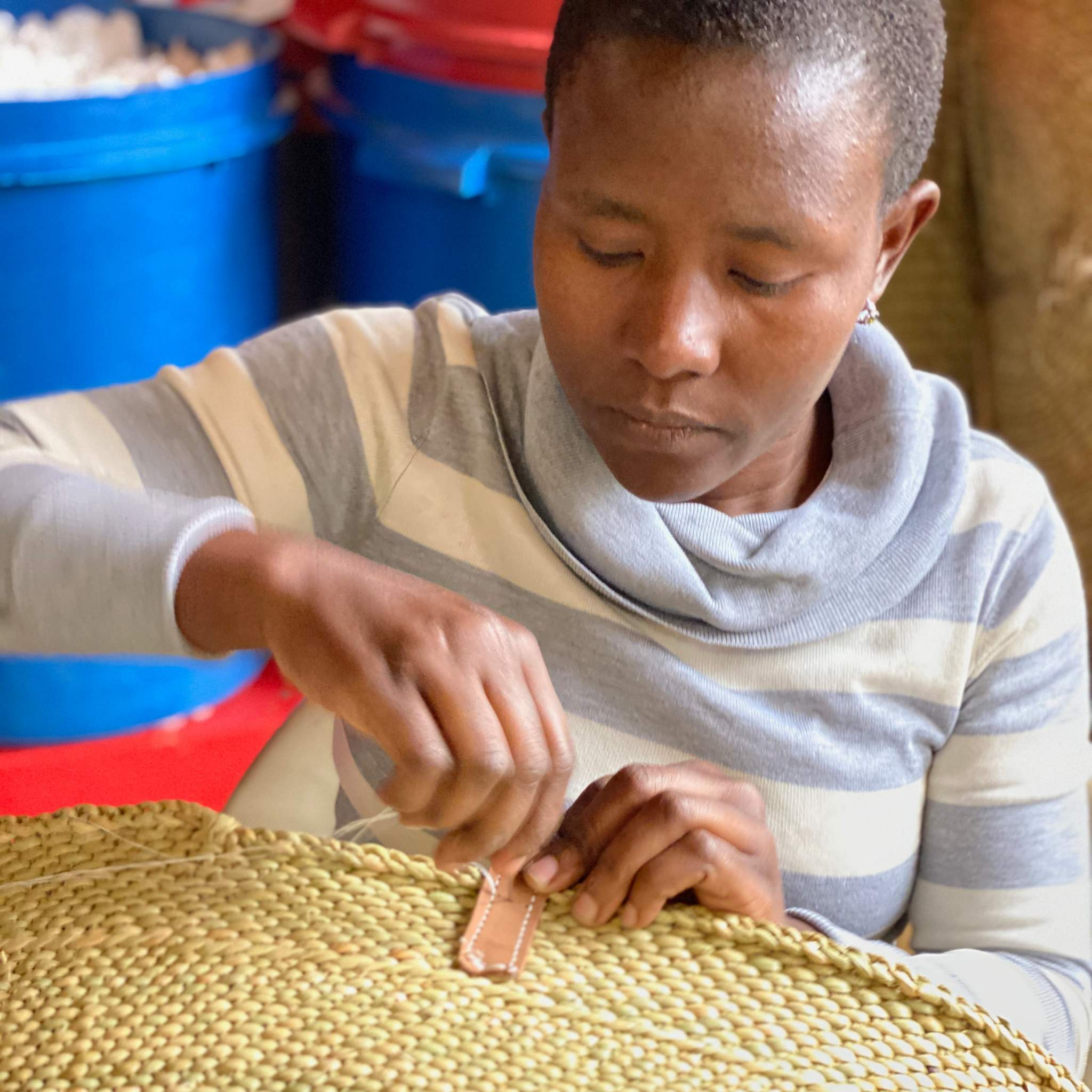 Iringa laundry basket-Artisan Traders-african,african basket,basket,iringa,laundry basket