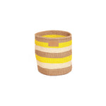 Load image into Gallery viewer, Kiondoo basket Yellow Stripes-Artisan Traders-african,african basket,basket,handcrafted,handmade,kenya,kiondo,kiondoo,natural,sisal

