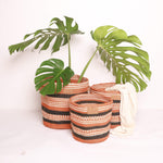 Load image into Gallery viewer, Kiondoo basket Rust Pattern-Artisan Traders-
