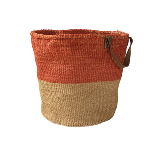 Kiondoo basket Orange-Artisan Traders-african,african basket,basket,fairtrade,handcrafted,kenya,kiondo,kiondoo,orange