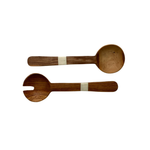 Load image into Gallery viewer, Salad spoon set-Artisan Traders-african,fairtrade,handcarved,handcrafted,handmade,kenya,natural,olive wood,wood
