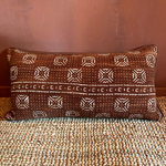 Load image into Gallery viewer, Rust mudcloth cushion #5-Artisan Traders-african,cushion,decoration,handcrafted,handmade,kenya,natural
